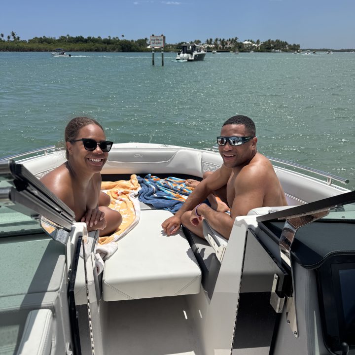 Photo of customer on our boat tours